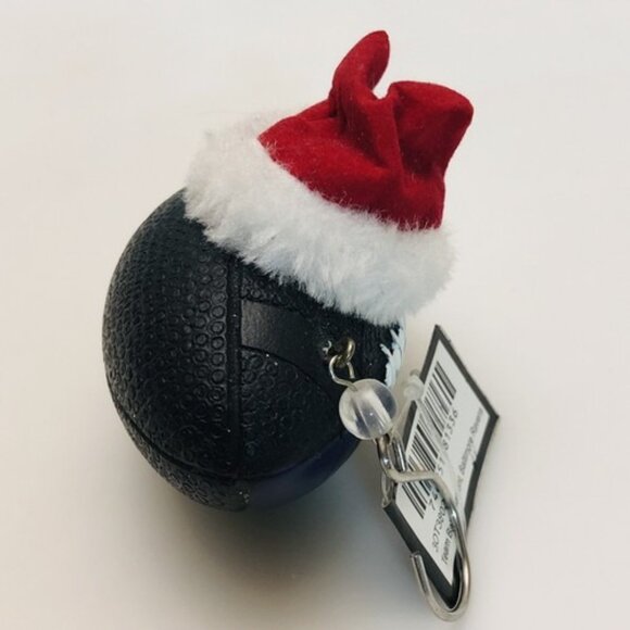 NFL Baltimore Ravens Team Ball Christmas Ornament Santa Hat Football Vintage - Picture 3 of 9